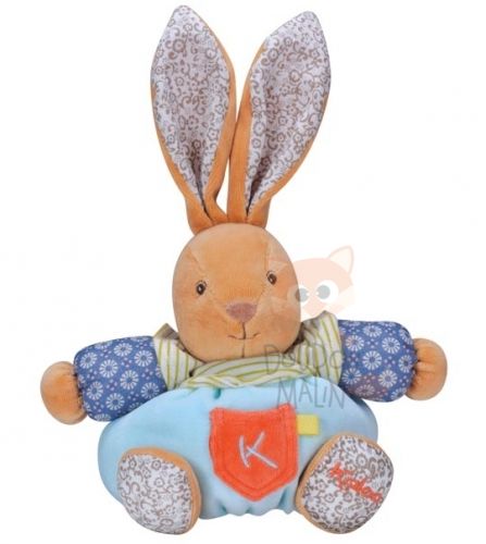  hippie chic lapin bleu vert fleur poche orange 